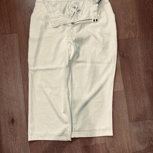 Hollister Cream Wide Leg Pants